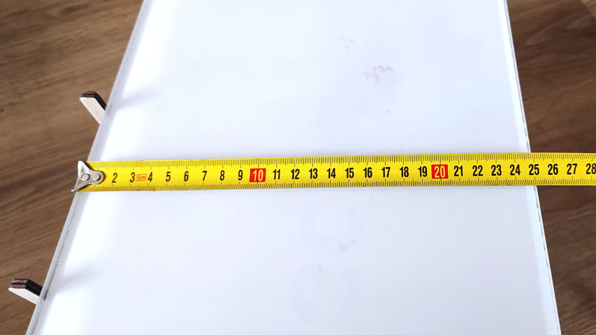 měření kalibrační desky
